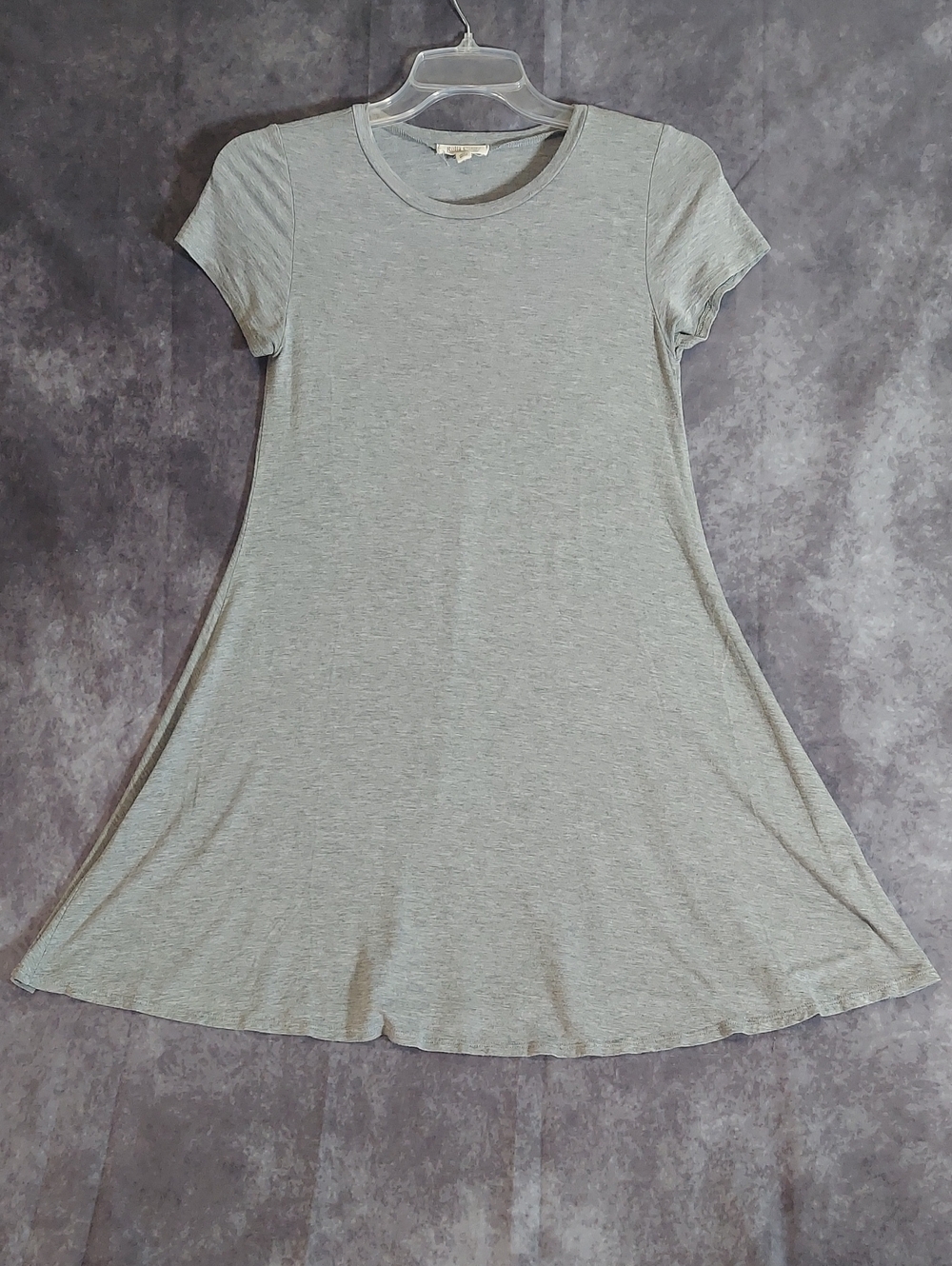 ​Rolla Coster Charcoal Gray Tee Shirt Dress Size Medium Cut-Out Back GUC - Picture 2 of 7